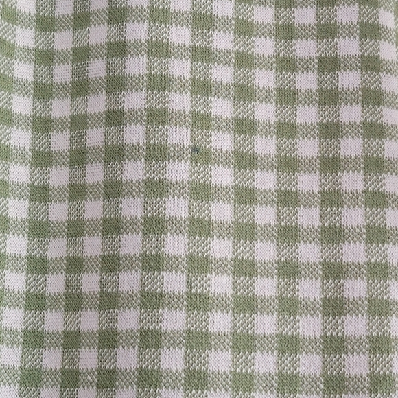 Urban Outfitters Naomi Flare Pants Green and White Checkered Size Small - Picture 5 of 6